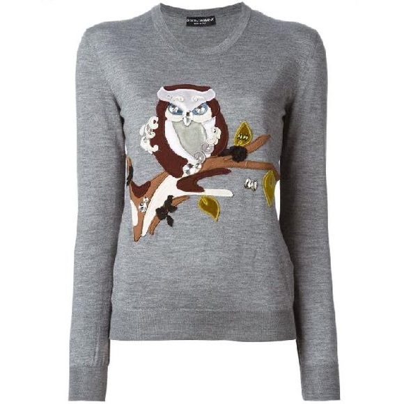 Dolce & Gabbana Sweaters - D&G embroidered silk/cashmere knit sweater